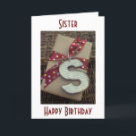 CARTE SISTER-MY<br><div class="desc">SISTER-ON YOUR BIRTHDAY-MY VENIN IS OUR LOVE... MEILLEUR FANTÔME ? LOVE YOUR SISTER ? LET HER KNOW ON "HER BIRTHDAY !"</div>