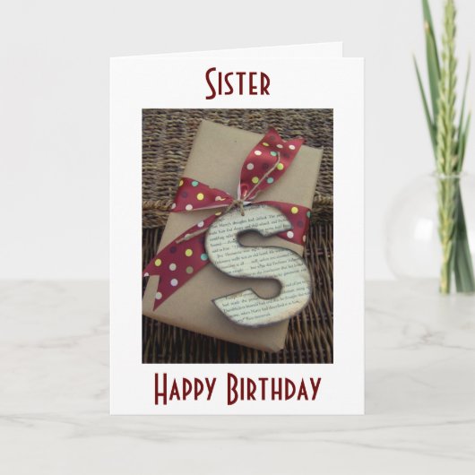 CARTE SISTER-MY VENIN ON YOUR BIRTHDAY IS OUR LOVE (Devant)