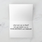 Carte **SISTER or GIRL FRIEND'S** BIRTHDAY (Intérieur)