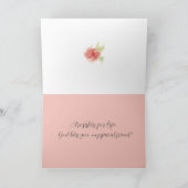 Carte Sisters in Christ For Life Honeybee Pink Flowers (Intérieur)