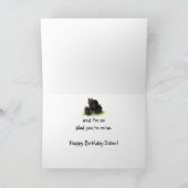 Carte Sisters make life "Bear-able" Birthday Bear (Intérieur)