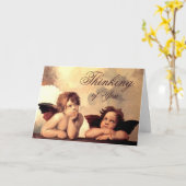 Carte Sistine Madonna Cherubs Raffaelo Sanzio (Fleur jaune)