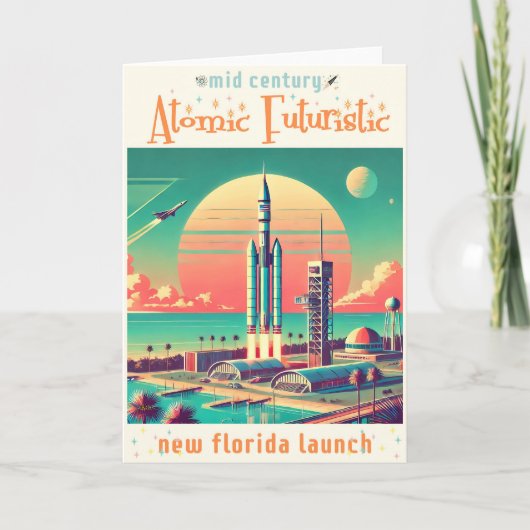 Carte Site de lancement New Florida Futuriste Atomique (Devant)