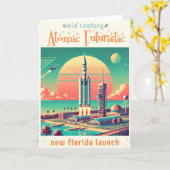 Carte Site de lancement New Florida Futuriste Atomique (Fleur jaune)