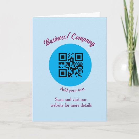 Carte Site web simple de société commerciale code-barres (Devant)