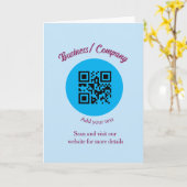 Carte Site web simple de société commerciale code-barres (Fleur jaune)