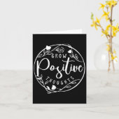 Carte Sitive Affirmation And Sritual Or Grow Sitive Thou (Fleur jaune)