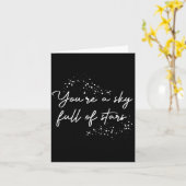 Carte Sitive Motivation Vous êtes un ciel plein d'étoile (Fleur jaune)