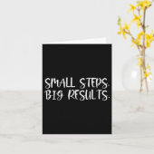 Carte Sitive Work Quotes_ Small Steps, Big Results  (Fleur jaune)