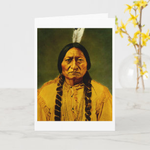 Carte Sitting Bull Chef Indien Amérindien Lakota