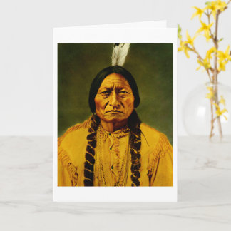 Carte Sitting Bull Native American Indian Chief Lakota
