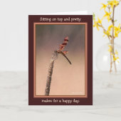 Carte Sitting on top and pretty— makes for a happy day. (Fleur jaune)