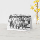 Carte Six cowgirls à Cheyenne Frontier Days. (Fleur jaune)