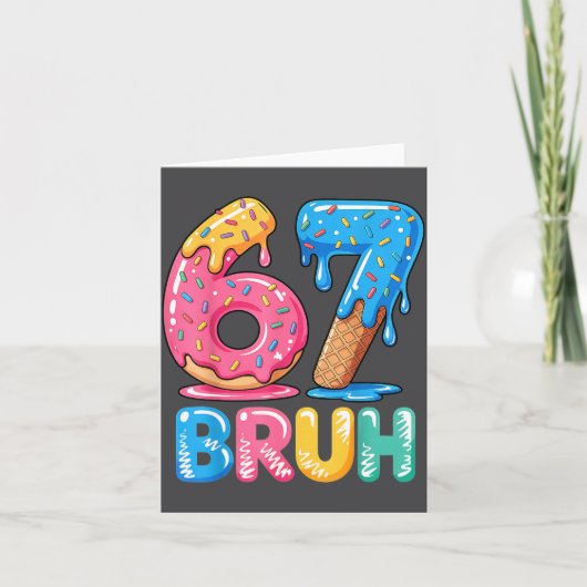 Carte Six Ice Bruh Cream Seven Drip 67 Tee (Devant)