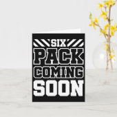 Carte Six Pack Bientôt 1 (Fleur jaune)