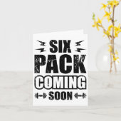 Carte Six Pack Prochainement (Fleur jaune)