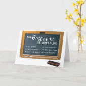 Carte Six principes de la lutte (Fleur jaune)