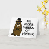 Carte Six semaines supplémentaires d'hiver (Fleur jaune)