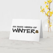 Carte Six semaines supplémentaires d'hiver (Fleur jaune)
