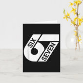 Carte Six Sept Mèmes Drôle (Fleur jaune)