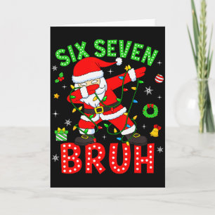 Carte Six Seven 67 Génération Z Alpha Mème Bruh Noël Dab