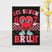 Carte Six Seven 67 Mème Cool Saint-Valentin Pour Adolesc (Fleur jaune)