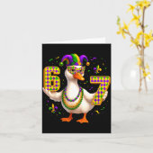 Carte Six Seven 67 Meme Goose With Jester Hat &amp; Bead (Fleur jaune)