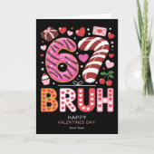 Carte Six Seven 6 7 Bruh Classroom Valentines Day Black (Devant)