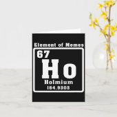 Carte Six Seven 6 7 Funny Number Meme  (Fleur jaune)