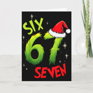 Carte Six Seven 6 7 Gen Z Alpha Meme Argot Joyeux Noël