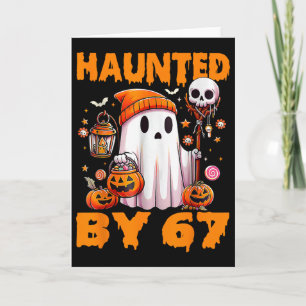 Carte Six Seven 6 7 Halloween Hanté Main de Squelette