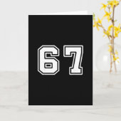 Carte Six Seven 6 7 Mème 67  (Fleur jaune)