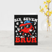 Carte Six Seven 6 7 Meme 67 Trend Valentines Day Boys To (Fleur jaune)