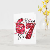 Carte Six Seven 6 7 Meme de la Saint-Valentin Drôle Pour (Fleur jaune)