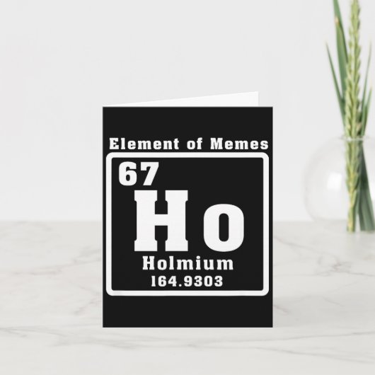 Carte Six Seven 6 7 Mème de numéro drôle  (Devant)