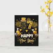 Carte Six Seven 6 7 Meme Funny Happy New Year 67 2026  (Fleur jaune)