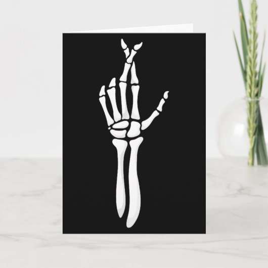 Carte Six Seven 6 7 Meme Funny Skeleton Hands Sign Let's (Devant)