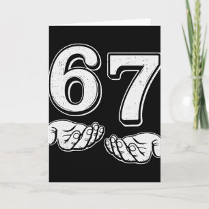 Carte Six Seven 6 7 Mème Génération Alpha Argot 6 7 Main