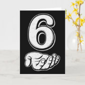 Carte Six Seven 6 7 Mème Génération Alpha Argot 6 7 Main (Fleur jaune)