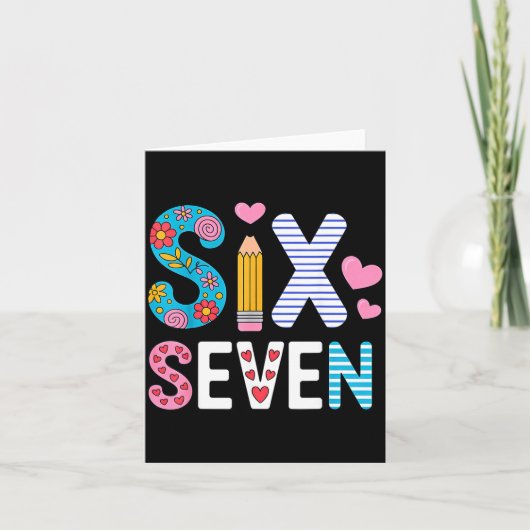 Carte Six Seven 6 7 Mème Professeur (Devant)