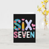 Carte Six Seven 6 7 Mème Professeur (Fleur jaune)