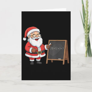Carte Six Seven 6 7 Mème Santa Noël Xmas Professeur Nu