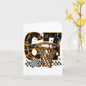 Carte Six Seven Basketball, Funny 67 Basketball, Retro G (Fleur jaune)