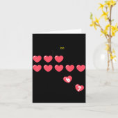 Carte Six Seven Black Cat Knocking Off Hearts Funny 67 V (Fleur jaune)