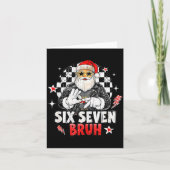 Carte Six Seven Bruh Santa, Funny Six Seven Meme (Devant)
