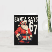 Carte Six Seven Christmas Meme 67 Funny  (Devant)