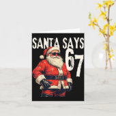 Carte Six Seven Christmas Meme 67 Funny  (Fleur jaune)