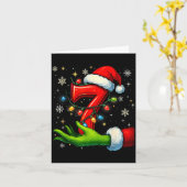 Carte Six Seven Funny Christmas Meme Couple Matching (Fleur jaune)