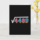 Carte Six Seven Glace Drip Cool Meme 67 Drôle Carré (Fleur jaune)