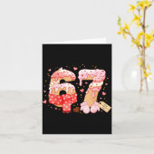 Carte Six Seven Glace Drip Mème Cool 67 Drôle Saint-Vale (Fleur jaune)